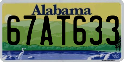 AL license plate 67AT633