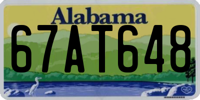 AL license plate 67AT648