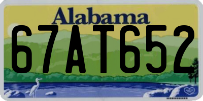 AL license plate 67AT652