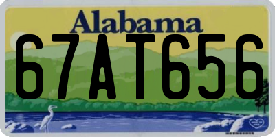 AL license plate 67AT656