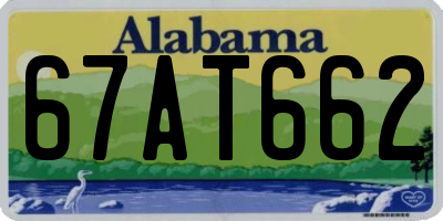 AL license plate 67AT662