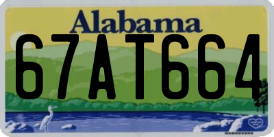 AL license plate 67AT664