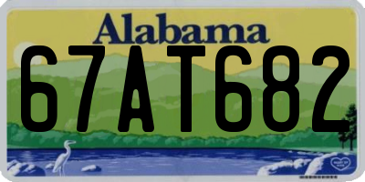 AL license plate 67AT682