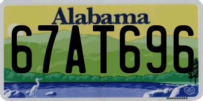 AL license plate 67AT696