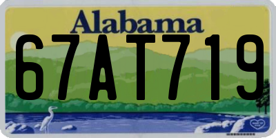 AL license plate 67AT719