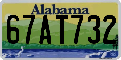 AL license plate 67AT732
