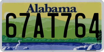 AL license plate 67AT764