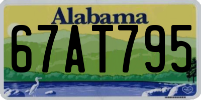 AL license plate 67AT795