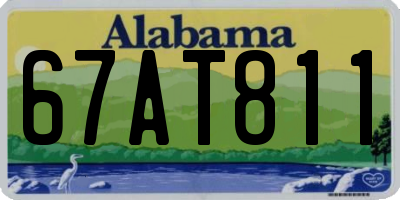 AL license plate 67AT811