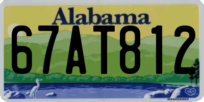 AL license plate 67AT812
