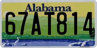 AL license plate 67AT814