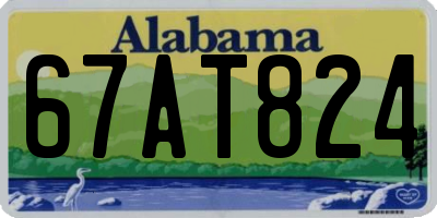 AL license plate 67AT824
