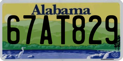 AL license plate 67AT829