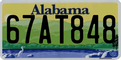 AL license plate 67AT848