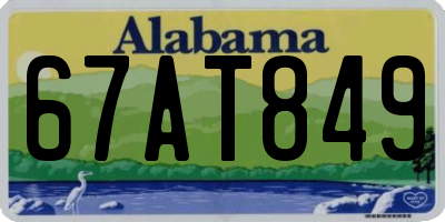 AL license plate 67AT849