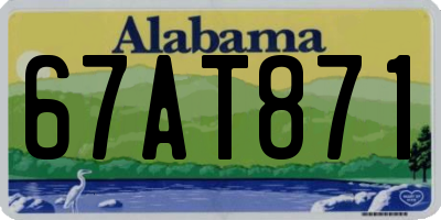 AL license plate 67AT871