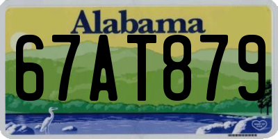 AL license plate 67AT879