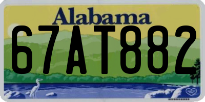 AL license plate 67AT882