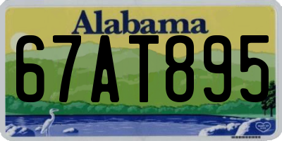 AL license plate 67AT895