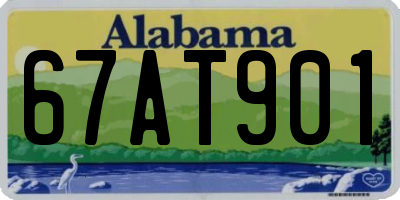 AL license plate 67AT901