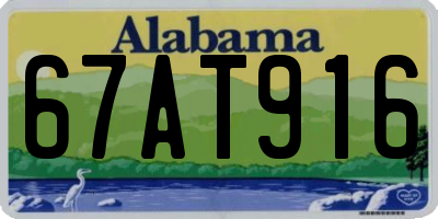 AL license plate 67AT916