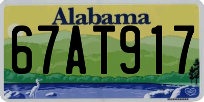 AL license plate 67AT917