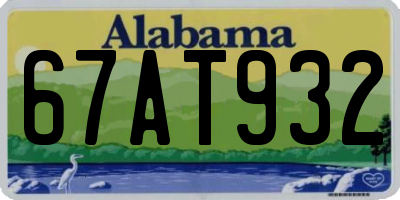 AL license plate 67AT932