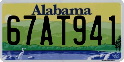 AL license plate 67AT941