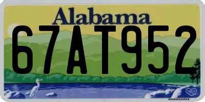 AL license plate 67AT952