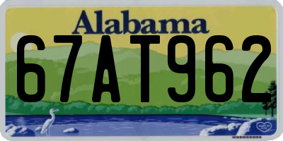 AL license plate 67AT962