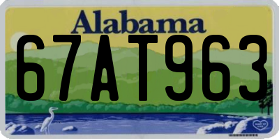 AL license plate 67AT963