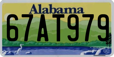 AL license plate 67AT979