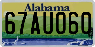 AL license plate 67AU060