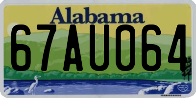 AL license plate 67AU064