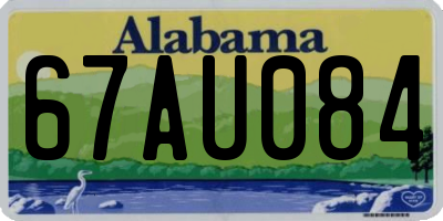 AL license plate 67AU084