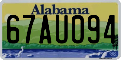 AL license plate 67AU094