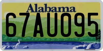 AL license plate 67AU095