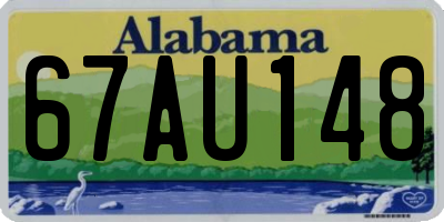 AL license plate 67AU148