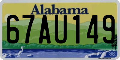 AL license plate 67AU149