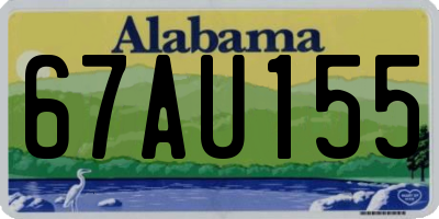 AL license plate 67AU155