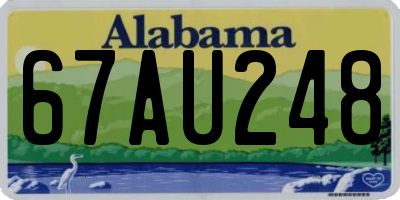 AL license plate 67AU248