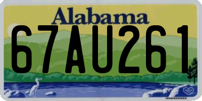 AL license plate 67AU261