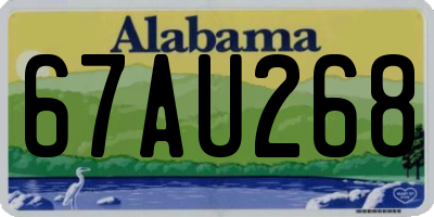 AL license plate 67AU268