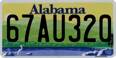 AL license plate 67AU320