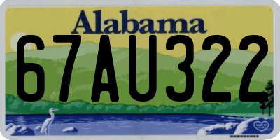 AL license plate 67AU322
