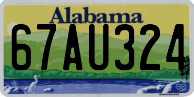 AL license plate 67AU324