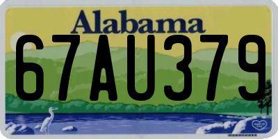 AL license plate 67AU379