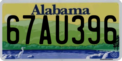 AL license plate 67AU396