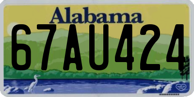 AL license plate 67AU424