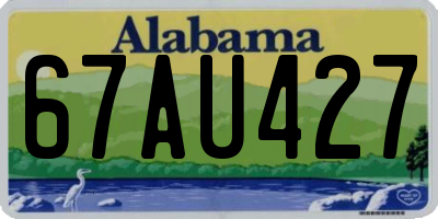 AL license plate 67AU427